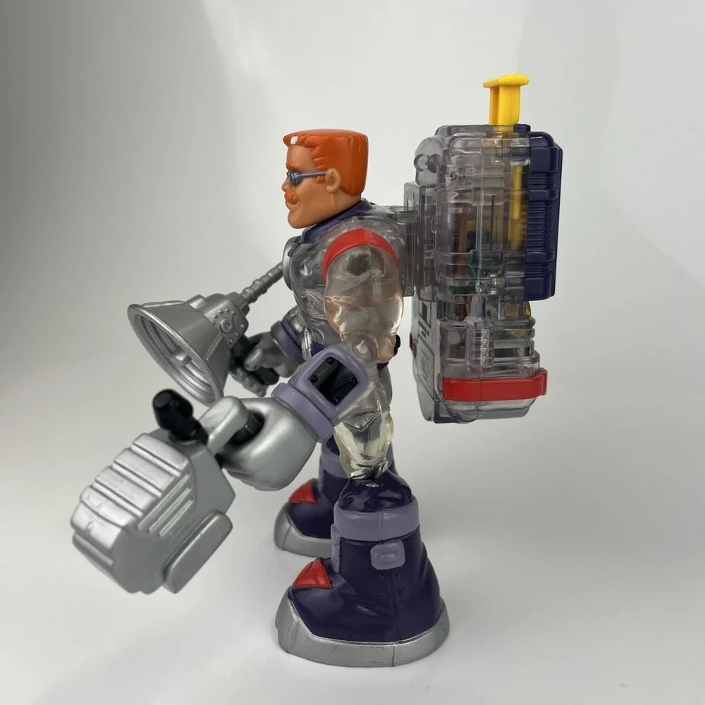 Fisher Price Rescue Heroes Warren Waters Voice Tech With‎ Backpack Vintage WORKS